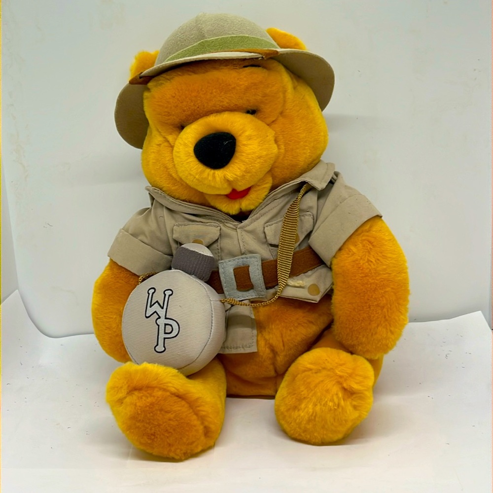 Vintage Disneyland Resorts Safari Winnie the Pooh Stuffed Toy